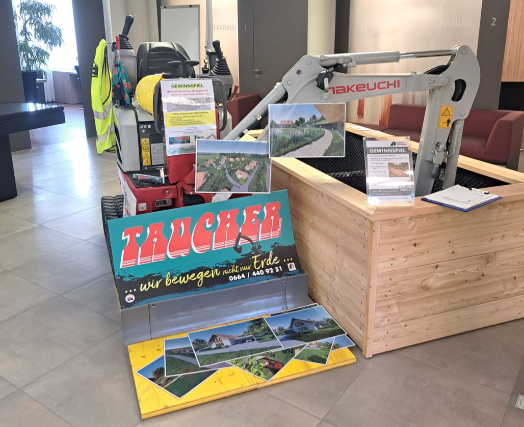 Gewinnspiel Foto Minibagger